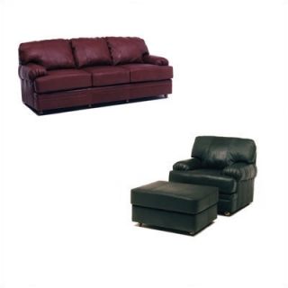 Distinction Leather Dakota Leather Sleeper Sofa and Chair Set