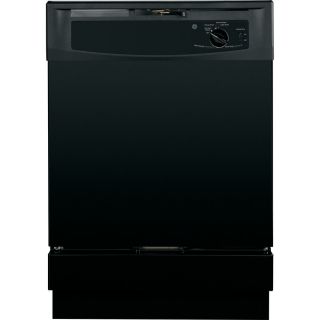 GE 64 Decibel Built in Dishwasher with Hard Food Disposer (Black) (Common 24 Inch; Actual 24 in)