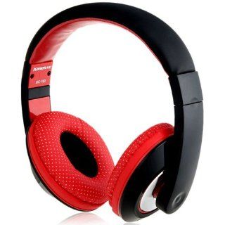 FUDE Genuine Kanen 20 20 KHZ Stereo Sound Adjustable Headphones with Microphone MC 780 (Black + Red) Cell Phones & Accessories