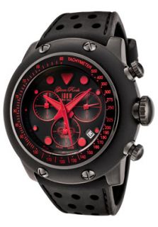 Glam Rock GR90110  Watches,Race Track Chronograph Black Dial Black Silicone, Chronograph Glam Rock Quartz Watches