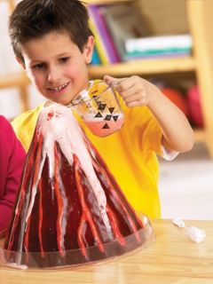 Erupting Cross section Volcano Model by Learning Resources