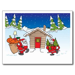 Christmas moving card post card
