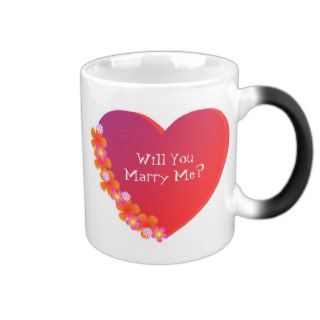Customizable Valentine Heart Coffee Mugs