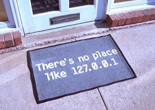 Theres no place like 127.0.0.1 Door/Floor Mat