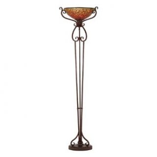 Quoizel Pomez Tiffany 1 Light Torchiere   Table Lamps  