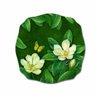 Melamine Plates Plastic Plates Dinner Plates Set of Four 10.75 inches Square Magnolia Design Fluted Kitchen & Dining