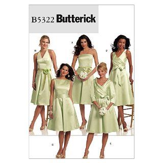 Butterick Patterns B5322 Misses' Dress and Sash, Size BB (8 10 12 14)
