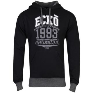 Ecko Mens Filler Time Hooded Sweatshirt   Black      Mens Clothing