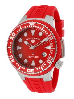 Unisex Neptune Red Watch by Swiss Legend Watches