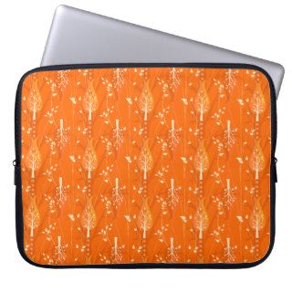 Minimalist Orange Trees Laptop Sleeve