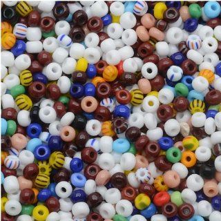 Czech Seed Beads 8/0 "Multi Color" Opaque (1 Ounce)