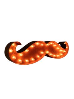 Mustache Indoor/Outdoor Marquee Light by Vintage Marquee Lights