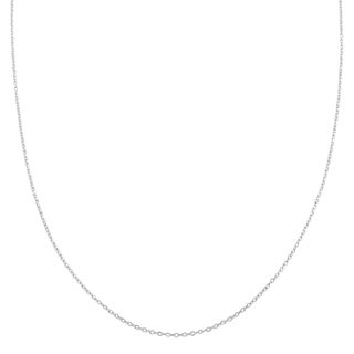 Fremada 10k White Gold 1mm Cable Chain (18 inch or 20 inch) Fremada Gold Necklaces