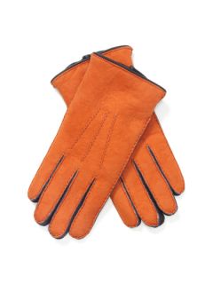 Color Block Shearling Gloves by Merola
