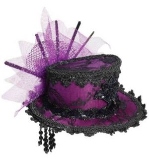 Forum Novelties Women's Steampunk Victorian Mini Top Hat Costume Accessory, Purple, One Size Clothing
