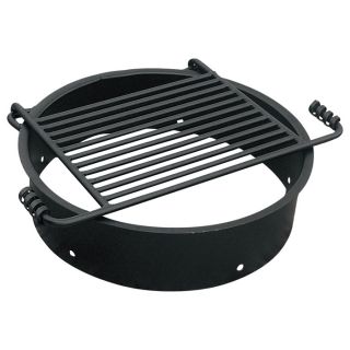 Fire Ring with Attached Cooking Grate, Model# FS-24/6  Firepits   Patio Heaters