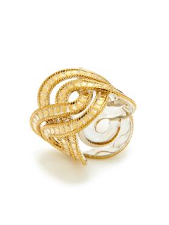 Timor Gold Infinity Twist Band Ring by Anna Beck Jewelry