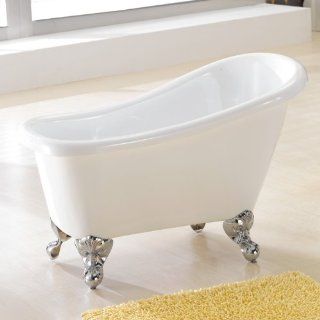 44" Carter Acrylic Slipper Mini Clawfoot Tub     Bathtubs  