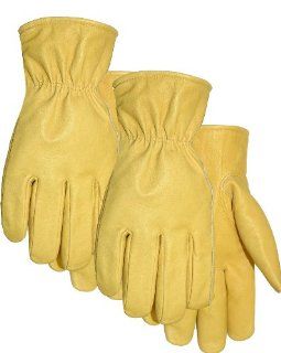 MidWest Gloves and Gear 660P02 M AZ 6 Unlined Premium Leather Work Glove, Medium, 2 Pack    