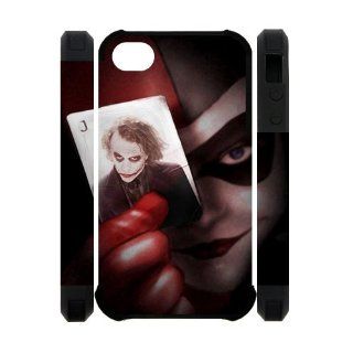 Personalized design Classic Harley Quinn with the Joker in the Card iPhone 4/4s 3D Case Cover Cell Phones & Accessories