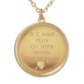 Elegant Vintage declaration of love Paris France Necklace
