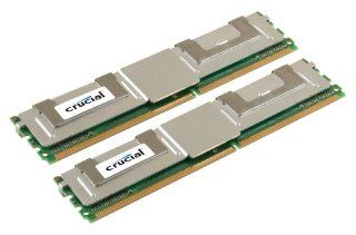Crucial Technology CT2CP25672AF667 4 GB (2 GBx2) 240 pin DIMM??DDR2 PC2 5300 CL5 Fully Buffered ECC DDR2 667 1.8V 256Meg x 72 Memory Kit Electronics