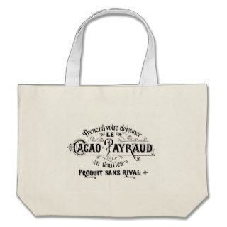 Vintage French Cacao   Payraud Ad Canvas Bags