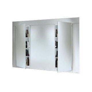 NuTone 663BC Low Profile Narrow Body Medicine Cabinet with Polished Mirror, 15 Inch by 36 Inch
