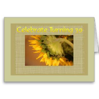 Celebrate 39th Birthday, sunflower Greeting Card