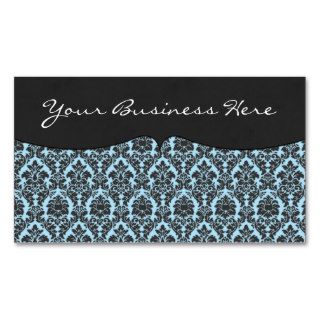 Classic Boutique Damask Sky Blue Business Cards