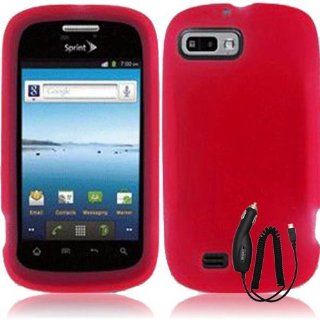 ZTE VALET Z665C RED SILICONE COVER SOFT GEL SKIN CASE + FREE CAR CHARGER from [ACCESSORY ARENA] Cell Phones & Accessories