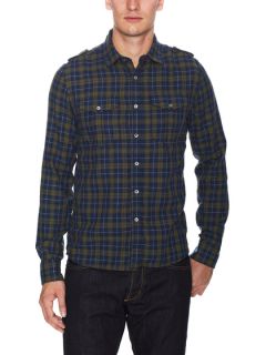 Flannel Plaid Sport Shirt by Gilded Age