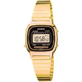 LA670WGA 1D Ladies Gold Tone Digital Watch RETRO at  Women's Watch store.