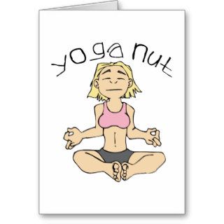 Yoga Nut Yogi Gear Greeting Cards