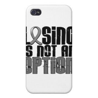 Losing Is Not An Option Brain Tumor iPhone 4 Case