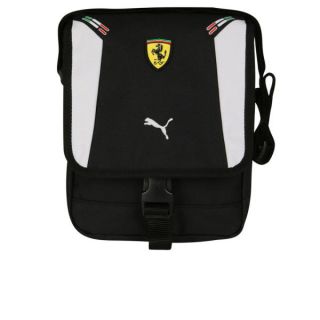 Puma Mens Ferrari Replica Portable Bag   Black/White      Mens Accessories