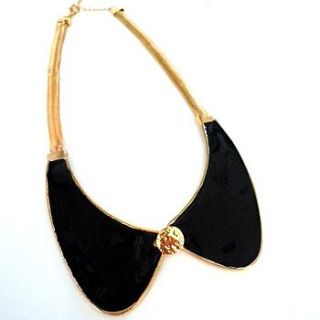 black collar necklace by cherry & joy