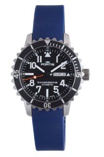 Fortis Men's 670.10.41 SI.05 B 42 Marinemaster Automatic Blue Rubber Date Watch Watches