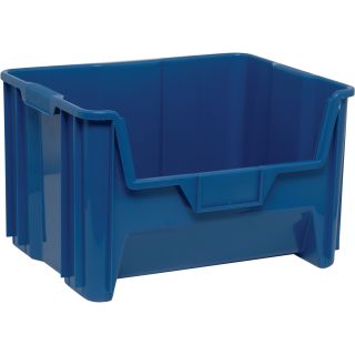 Quantum Storage Giant Stack Containers — 15 1/4in. x 19 7/8in. x 12 7/16in. Size, Blue  Large Storage Bins