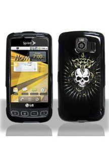 LG LS670 Optimus S Graphic Case   Cross Skull Cell Phones & Accessories