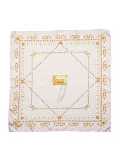 Chain Link Silk Square Scarf 34" by Versace
