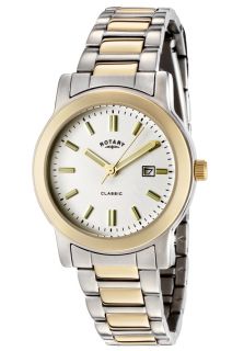 Rotary CLB00002/02  Watches,Womens Classic White Dial Two Tone, Casual Rotary Quartz Watches