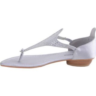 Women's Da Viccino Ronni Silver Silk Da Viccino Sandals