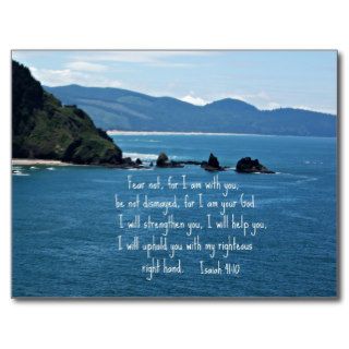 Isaiah 4110 Fear not for I am with youPost Cards