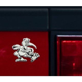 University of Miami Hurricanes "Ibis Logo" Chrome Plated Premium Metal Car Truck Motorcycle NCAA College Emblem Automotive