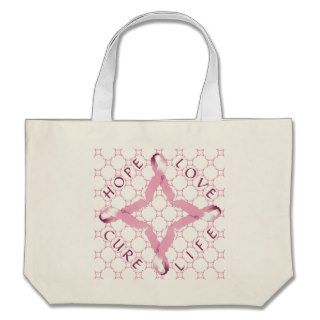 Pink Union HOPE LOVE CURE LIFE Tote Bag