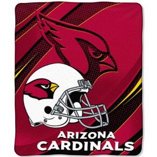 NFL Arizona Cardinals 50 Inch by 60 Inch Micro Raschel Plush Throw "Imprint" Design  Sports Fan Throw Blankets  Sports & Outdoors