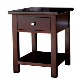 Austin Dark Birch End Table with 1 Drawer Coffee, Sofa & End Tables