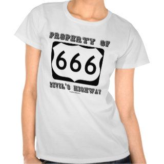 Property Of Devil's Highway (Route 666) T Shirt