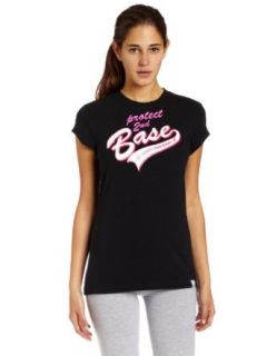 New Balance Women's Lace Up Protect 2nd Base Tee (Black, Medium)  Athletic T Shirts  Clothing